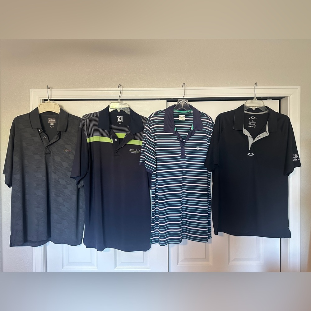 X4 Men’s Large Golf Shirts sold as one